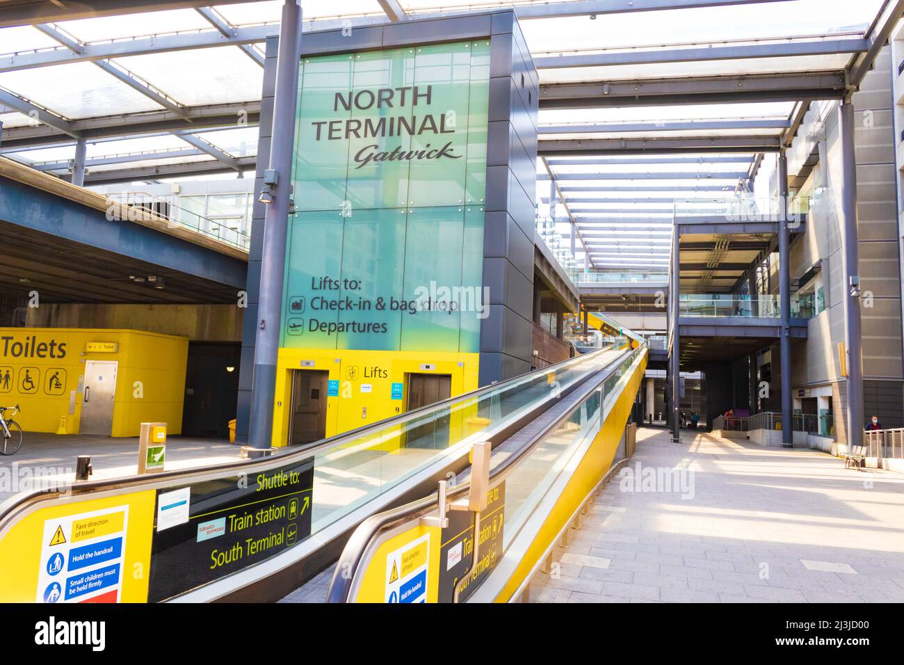 View of Gatwick Airport North Terminal entrance UK`s 2ndlargest